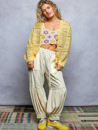 POL Open-Knit Floral Button Cardigan 100100283151560 66 Affordable Fashion Under $100 Jerry's Apparel 
