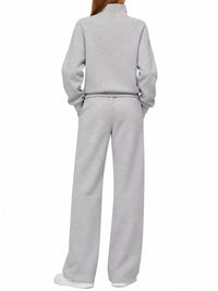 Half-Zip Sweatshirt and Wide-Leg Pants Set 101001840100593 40 Gifts for Her Jerry's Apparel 