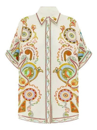 Printed Half Sleeve Shirt and Shorts Set