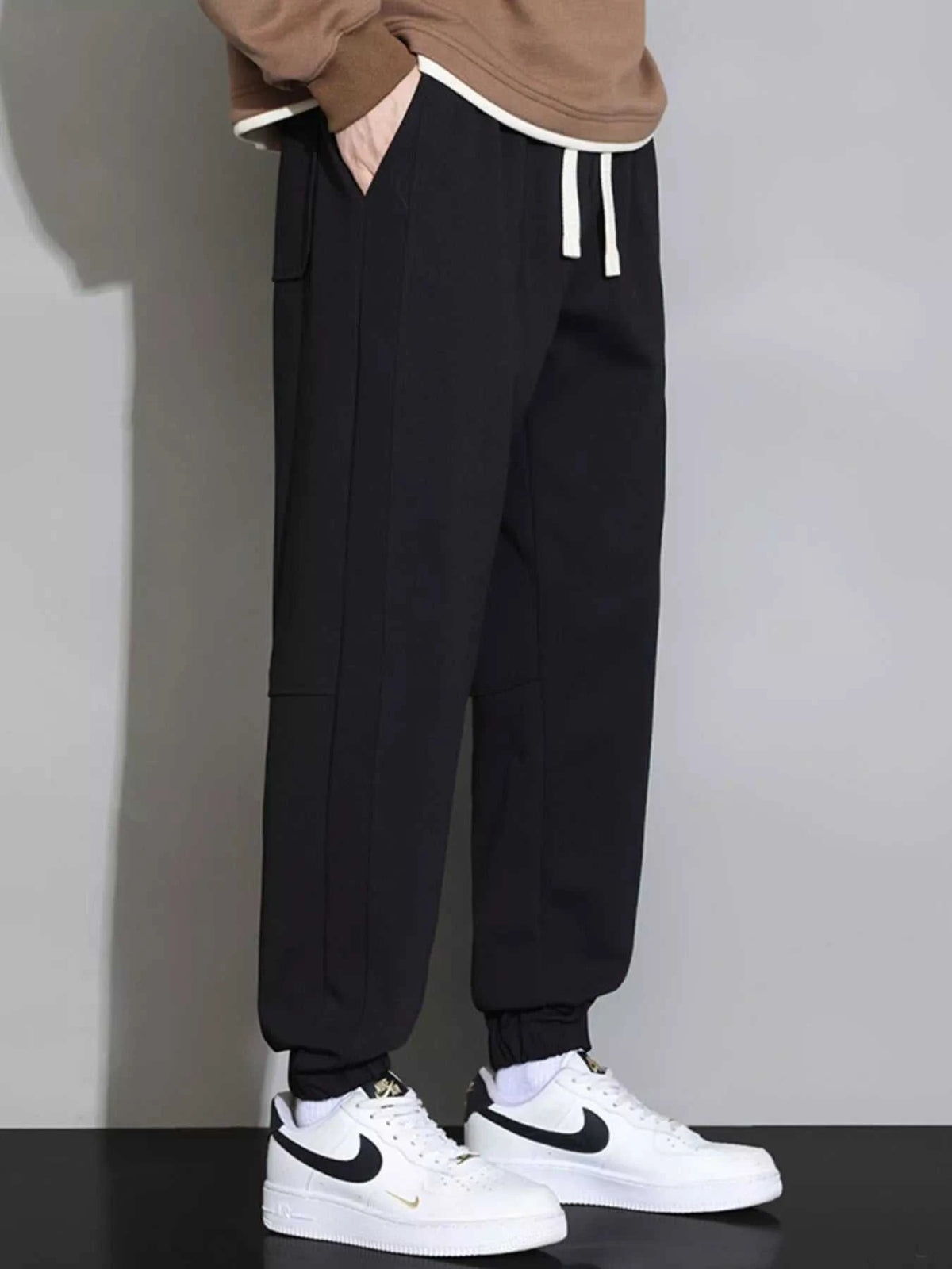Men's Plus Size Casual Jogger Pants with Drawstring 100400893491033 47 Affordable Fashion Under $100 Jerry's Apparel 