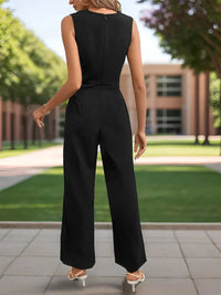 Perfee Sleeveless Jumpsuit with Pockets 100100155331098 39 Affordable Fashion Under $100 Jerry's Apparel 