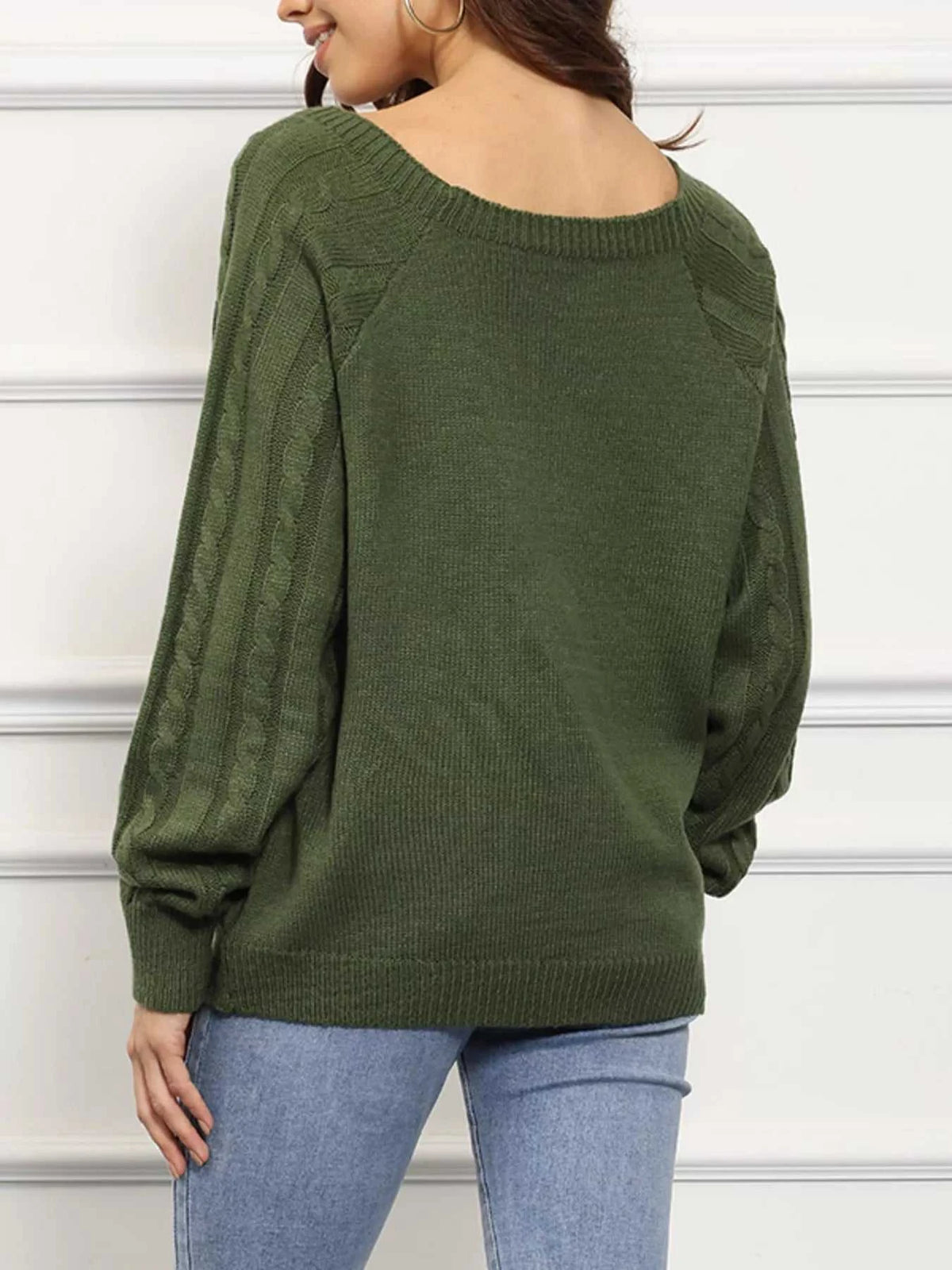 Cable Knit Boat Neck Sweater 100100241299521 36 Affordable Fashion Under $100 Jerry's Apparel 