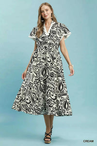 Umgee Paisley Print Midi Dress with Side Pockets 100100458981852 62 Affordable Fashion Under $100 Jerry's Apparel 