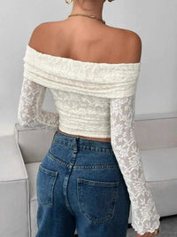 Off Shoulder Long Sleeve Lace Top 100100210732400 33 Affordable Fashion Under $100 Jerry's Apparel 