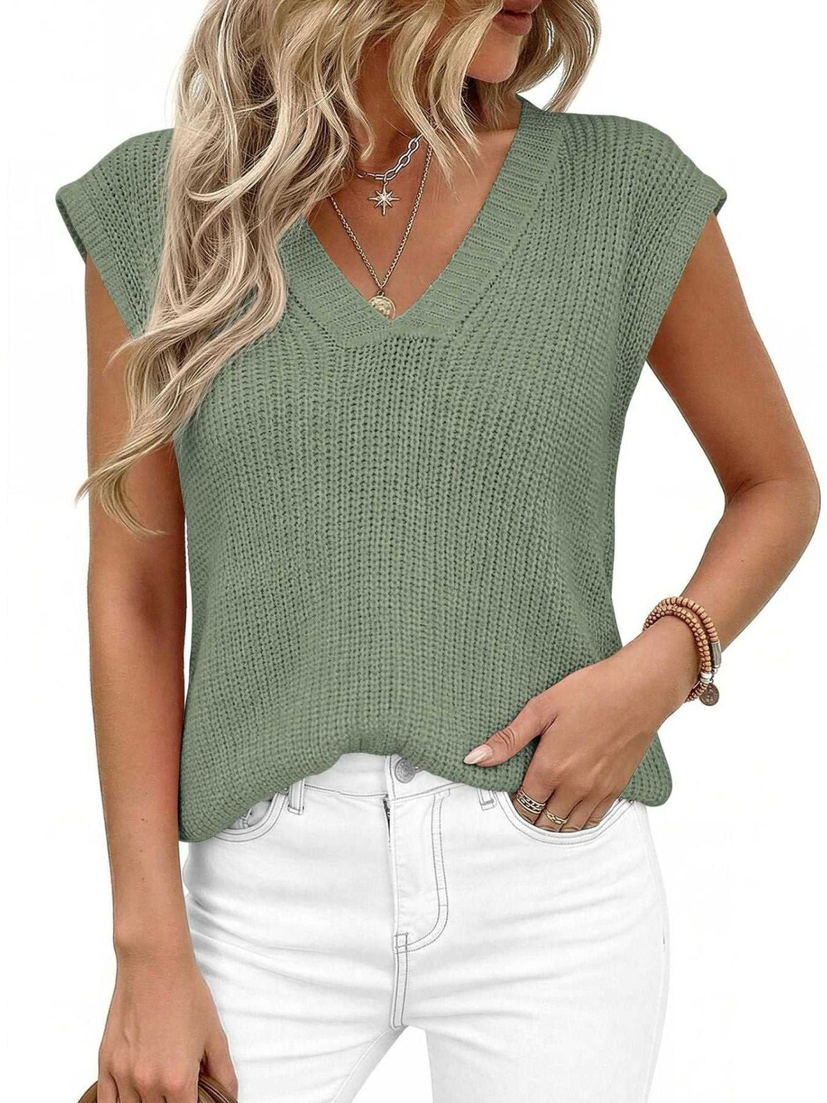 V-Neck Sweater Vest 100100981725445 37 Affordable Fashion Under $100 Jerry's Apparel 