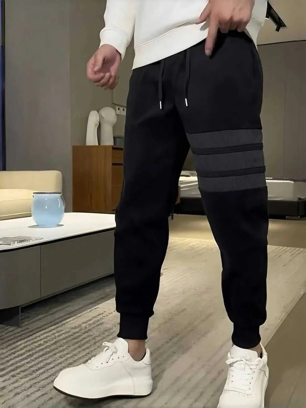 Men's Plus Size Drawstring Slim-Fit Joggers 100400205286179 37 Affordable Fashion Under $100 Jerry's Apparel 