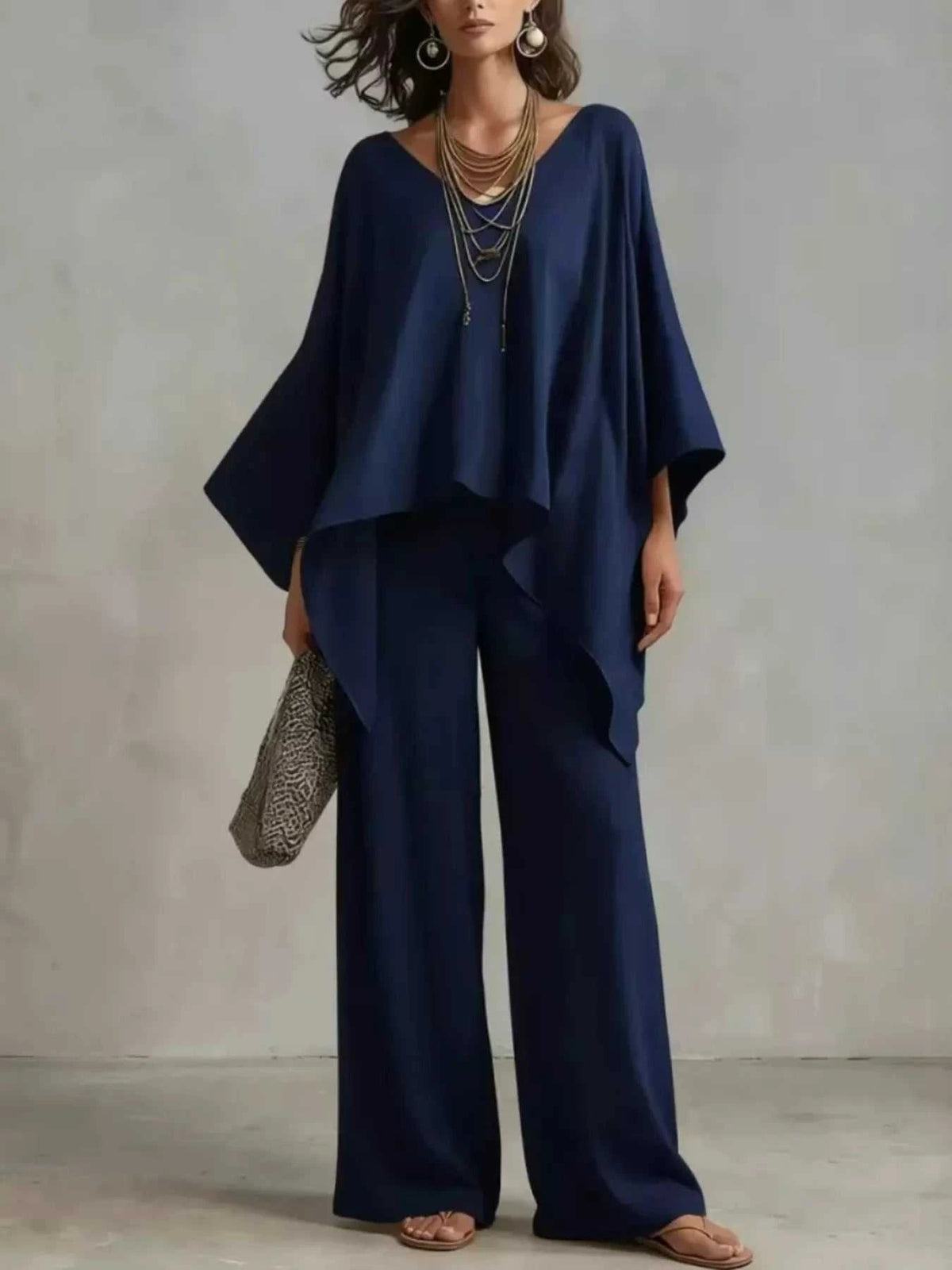 Full Size V-Neck Top and Pants Set Plus Size 100100054936187 40 Affordable Fashion Under $100 Jerry's Apparel 