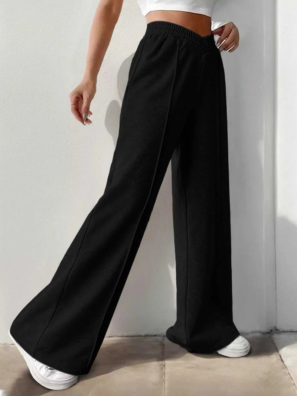Wide Leg High Waist Pants 100100422231982 34 Affordable Fashion Under $100 Jerry's Apparel 