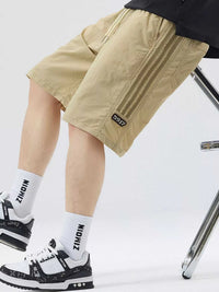 Men's Full Size Casual Loose-Fit Drawstring Shorts with Stripe Detail Plus Size 100400272333999 54 Affordable Fashion Under $100 Jerry's Apparel 