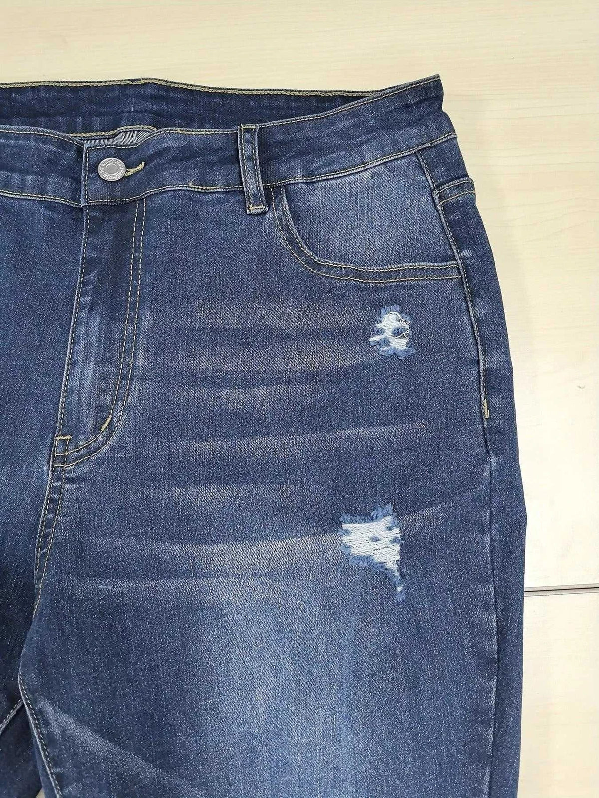 Plus Size Slim Fit Distressed Jeans 100100907033055 52 Affordable Fashion Under $100 Jerry's Apparel 