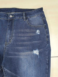 Plus Size Slim Fit Distressed Jeans 100100907033055 52 Affordable Fashion Under $100 Jerry's Apparel 