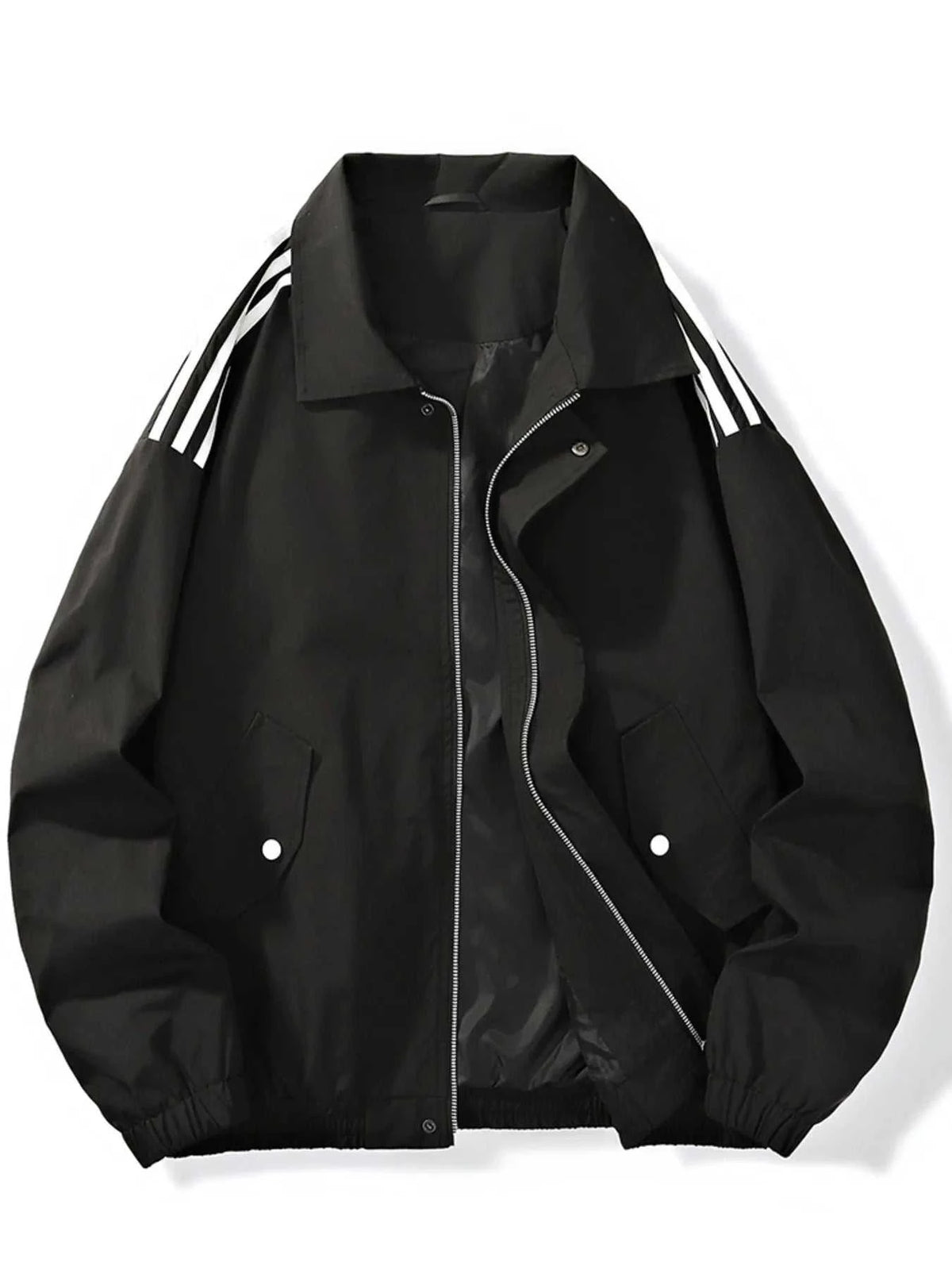 Men's Plus Size Striped Zip Up Jacket 100400661161787 78 Affordable Fashion Under $100 Jerry's Apparel 