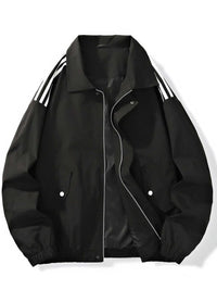 Men's Plus Size Striped Zip Up Jacket 100400661161787 78 Affordable Fashion Under $100 Jerry's Apparel 
