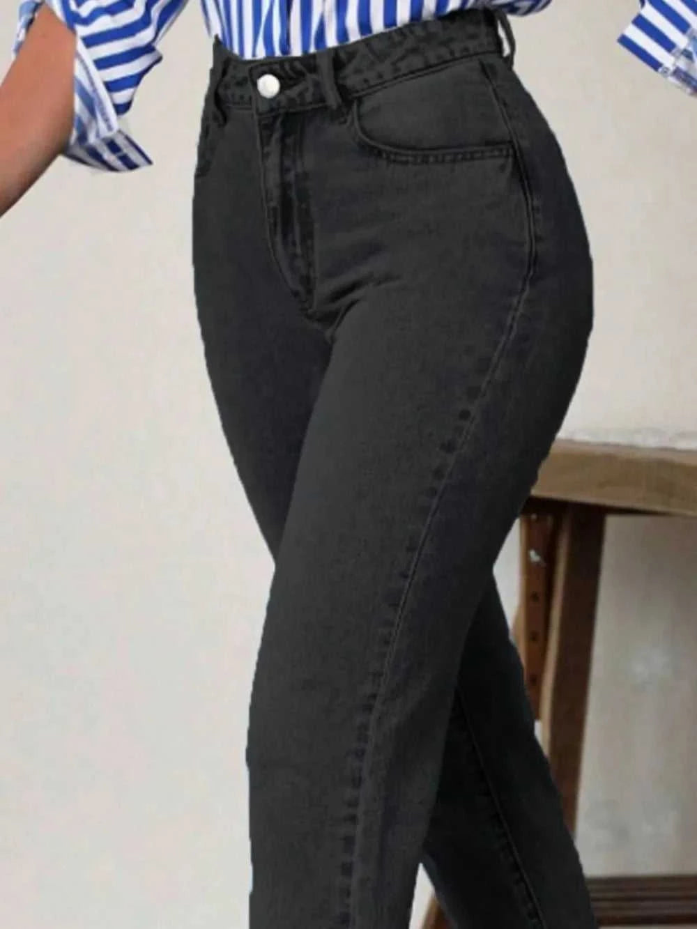 High Waist Jeans with Pockets 100100939280911 40 Affordable Fashion Under $100 Jerry's Apparel 