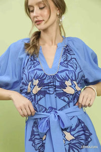 Umgee Floral Belted Midi Dress 100100260511577 66 Affordable Fashion Under $100 Jerry's Apparel 