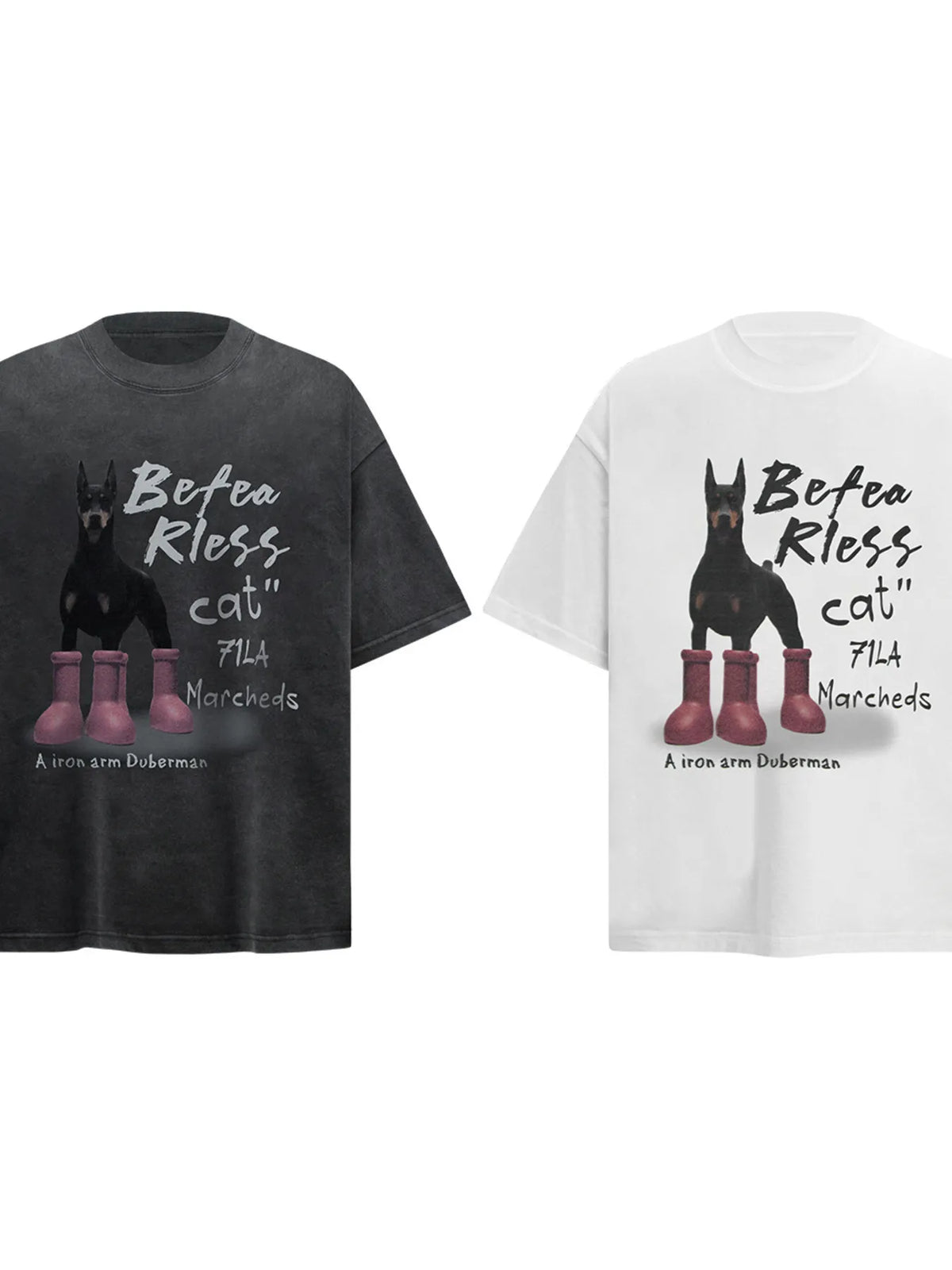 Men's Dog Short Sleeve Oversized T-Shirt