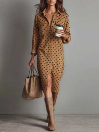 Polka Dot Button-Down Midi Dress 100100224916883 34 Gifts for Her Jerry's Apparel 