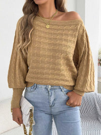 Cable Knit Boat Neck Sweater 101002602212115 36 Affordable Fashion Under $100 Jerry's Apparel 