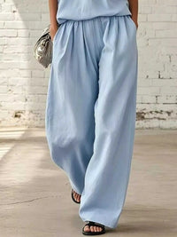 Full Size Sleeveless Top and Wide-Leg Pants Set Plus Size 101001393888731 42 Affordable Fashion Under $100 Jerry's Apparel 
