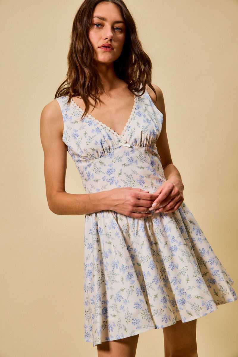 SO ME Froal Print Fit and Flare Dress 100100579301965 60 Affordable Fashion Under $100 Jerry's Apparel 