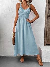 Sleeveless Smocked Casual Midi Dress 100100225131528 33 Affordable Fashion Under $100 Jerry's Apparel 