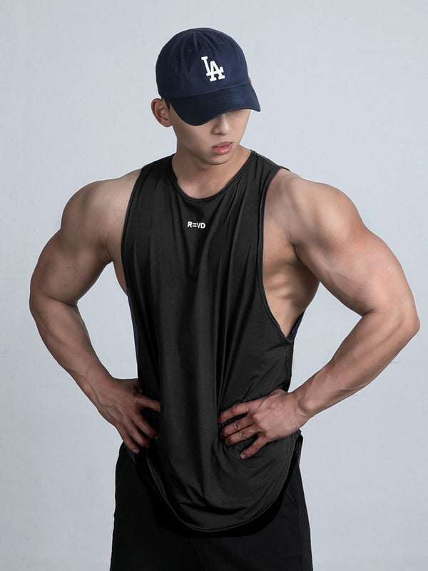 Men's Plus Size Round Neck Tank