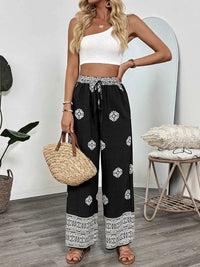 Boho Print Wide Leg Pants 100100062251680 35 Affordable Fashion Under $100 Jerry's Apparel 