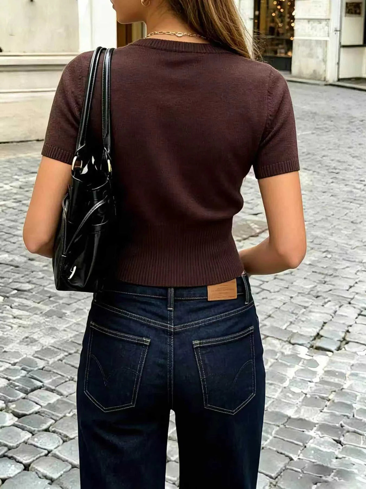 Short-Sleeve Button-Up Cardigan 100100971703362 41 Affordable Fashion Under $100 Jerry's Apparel 