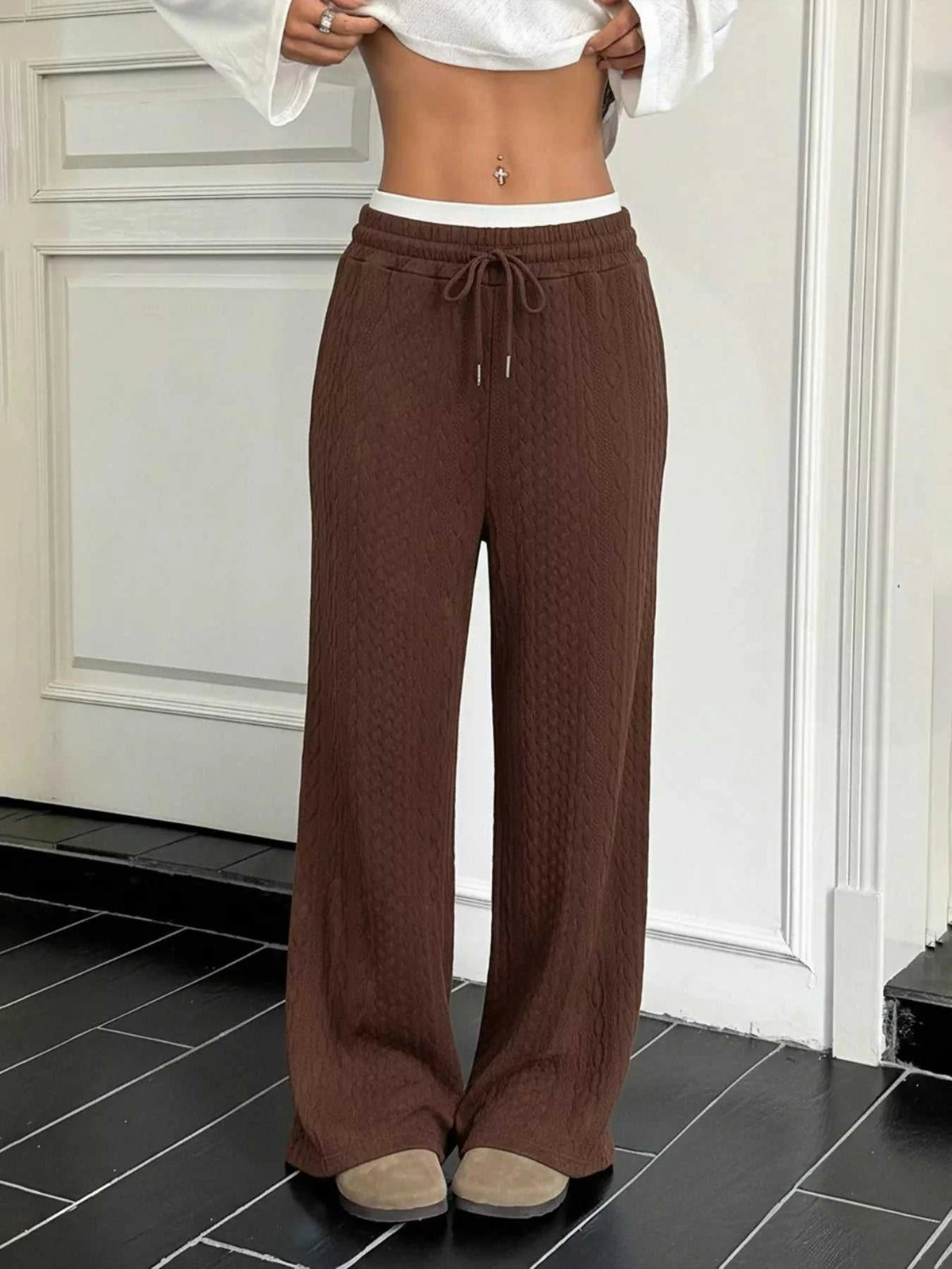 Drawstring Wide Leg Pants 100100290956620 33 Affordable Fashion Under $100 Jerry's Apparel 