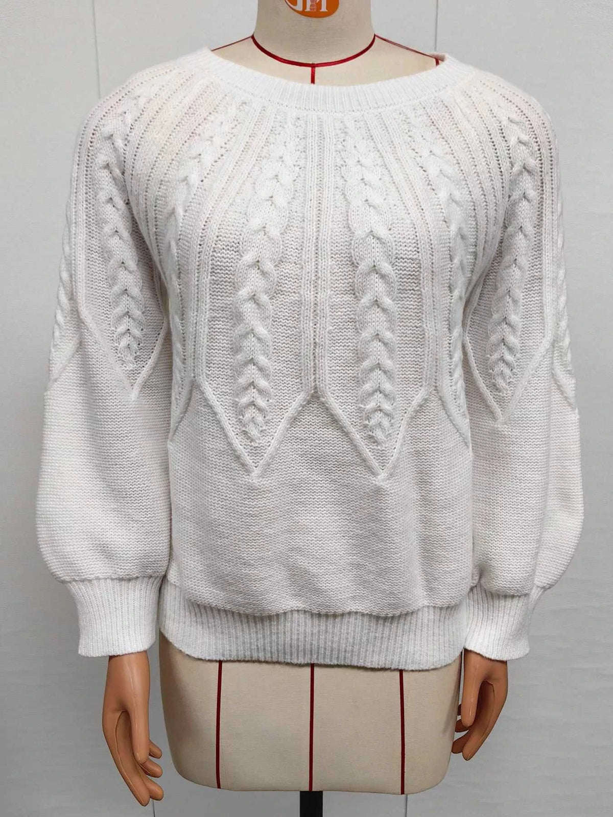 Cable-Knit Round Neck Sweater 101002284962513 34 Affordable Fashion Under $100 Jerry's Apparel 