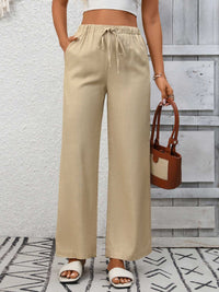Drawstring High Waist Wide Leg Pants 100100990618349 39 Affordable Fashion Under $100 Jerry's Apparel 