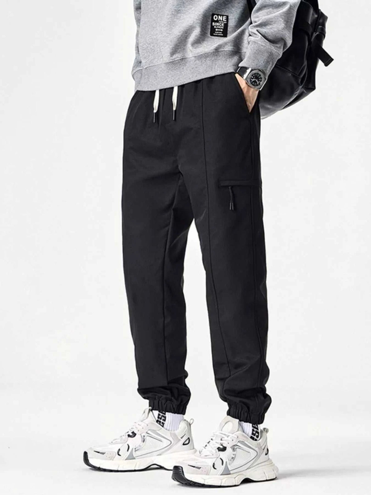 Men's Plus Size Drawstring Wide Leg Joggers 100400584285309 73 Affordable Fashion Under $100 Jerry's Apparel 