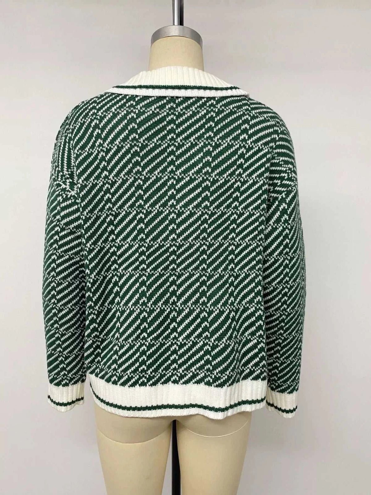Geometric Patterned Collared Sweater 100100943854125 43 Affordable Fashion Under $100 Jerry's Apparel 