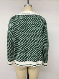 Geometric Patterned Collared Sweater 100100943854125 43 Affordable Fashion Under $100 Jerry's Apparel 