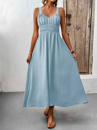 Sleeveless Smocked Casual Midi Dress 100100225131528 33 Affordable Fashion Under $100 Jerry's Apparel 