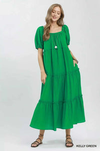Umgee Textured Tiered Midi Dress 100100410131082 60 Affordable Fashion Under $100 Jerry's Apparel 