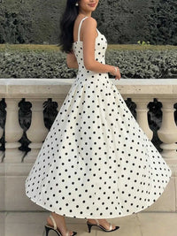 Polka Dot Square Neck Maxi Dress 100100023811948 41 Affordable Fashion Under $100 Jerry's Apparel 