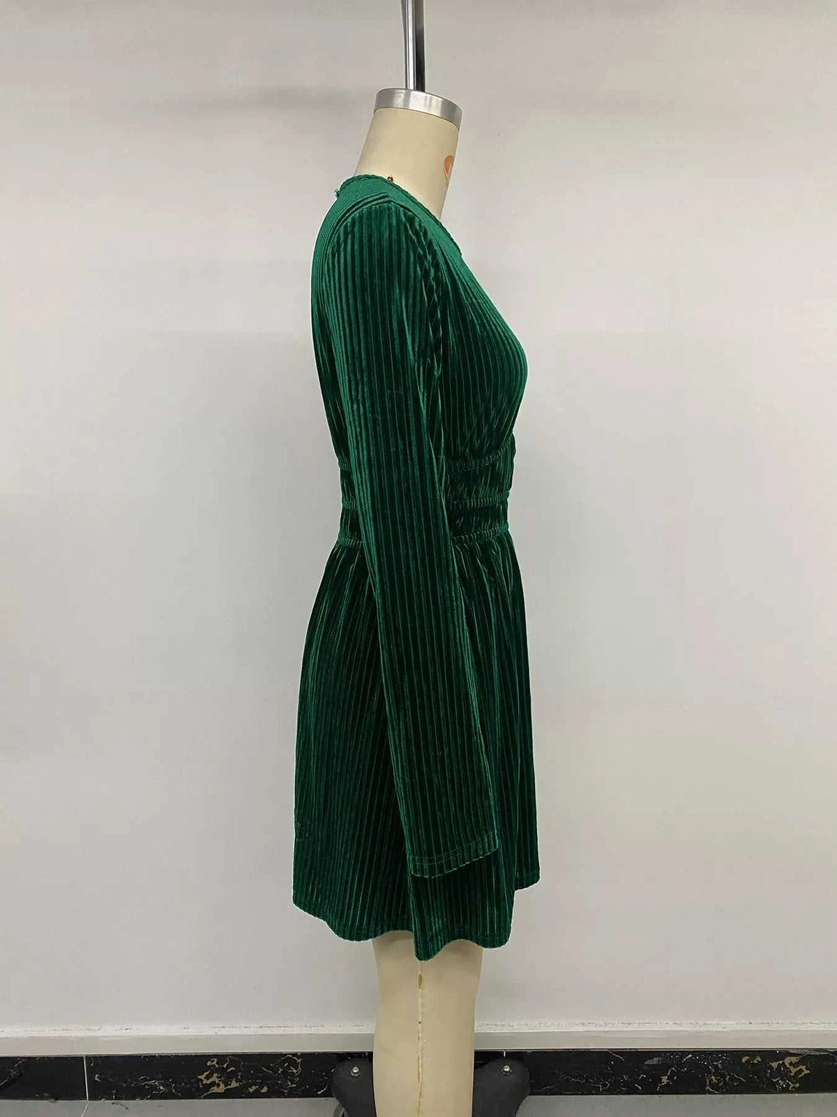 Ribbed Keyhole Long Sleeve Mini Dress 101001690888742 49 Affordable Fashion Under $100 Jerry's Apparel 
