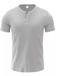 Men's Full Size Casual Ribbed Henley T-Shirt Plus Size 100400605279484 23 Affordable Fashion Under $100 Jerry's Apparel 