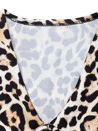 Leopard Print Tie Front Blouse 100100129201649 40 Affordable Fashion Under $100 Jerry's Apparel 