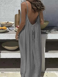 Full Size Backless Scoop Neck Maxi Dress Plus Size 100100427117994 25 Affordable Fashion Under $100 Jerry's Apparel 