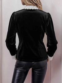 Lace Detail Long Sleeve Blouse 100100214795828 38 Affordable Fashion Under $100 Jerry's Apparel 