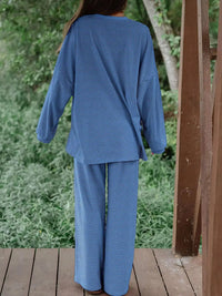 Striped Long Sleeve Top and Pants Set 101001715551827 81 Affordable Fashion Under $100 Jerry's Apparel 