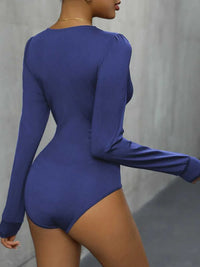Perfee Lace Detail Plunge Long Sleeve Bodysuit 100100229596543 27 Affordable Fashion Under $100 Jerry's Apparel 