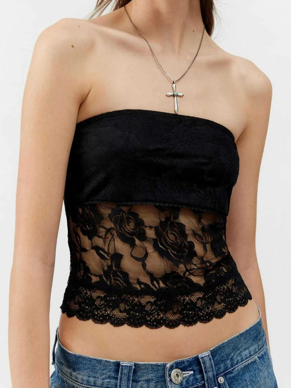 Lace Strapless Tube Top 100100312121520 25 Affordable Fashion Under $100 Jerry's Apparel 