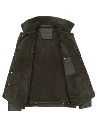 Men's Plus Size Solid Color Sherpa Lined Jacket 100400049406242 91 Affordable Fashion Under $100 Jerry's Apparel 