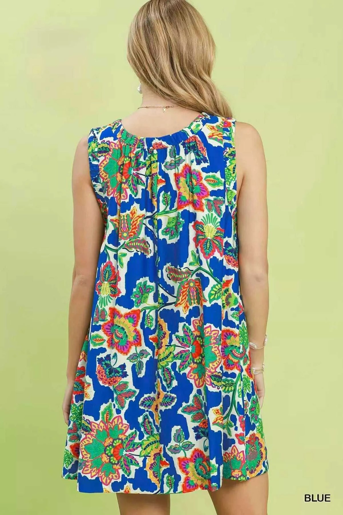 Umgee Abstract Print Sleeveless Shift Dress 100100357001591 53 Gifts for Her Jerry's Apparel 