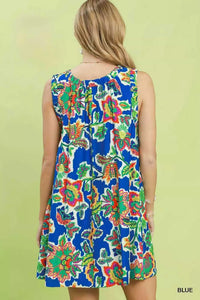 Umgee Abstract Print Sleeveless Shift Dress 100100357001591 53 Gifts for Her Jerry's Apparel 
