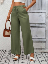 Drawstring High Waist Wide Leg Pants 100100990618349 39 Affordable Fashion Under $100 Jerry's Apparel 