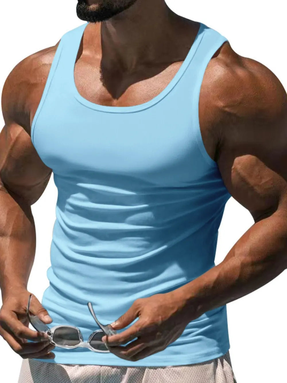 Men's Plus Size Wide Strap Tank